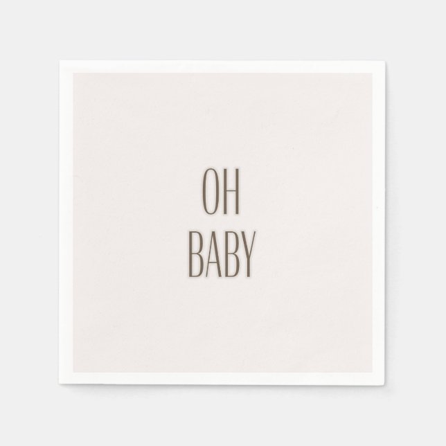 Blush Oh Baby Duschpapier Napkin Serviette (Vorderseite)
