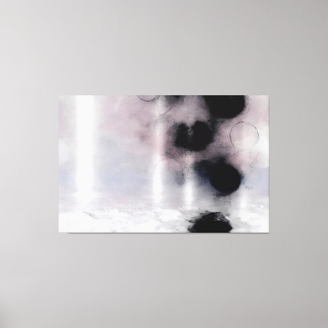 Blush Orbit Abstract Leinwanddruck (Vorderseite)