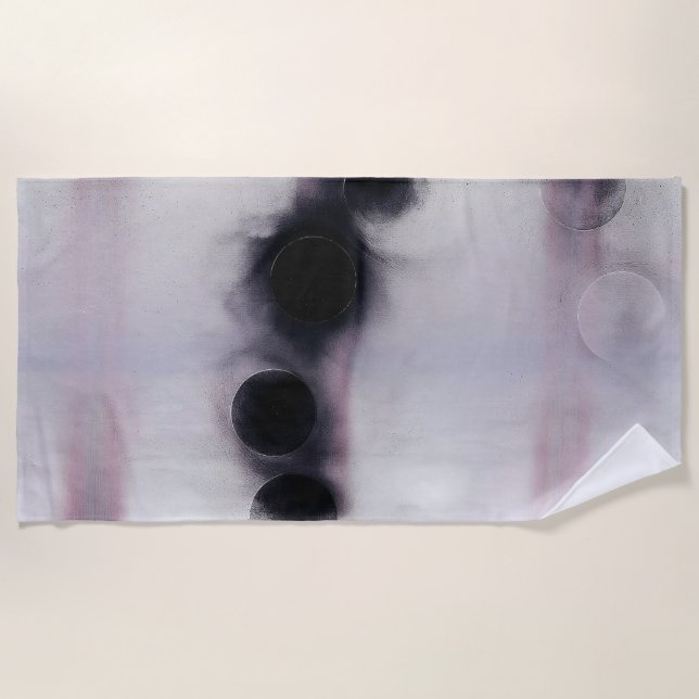 Blush Orbit Abstract Strandtuch (Vorderseite)