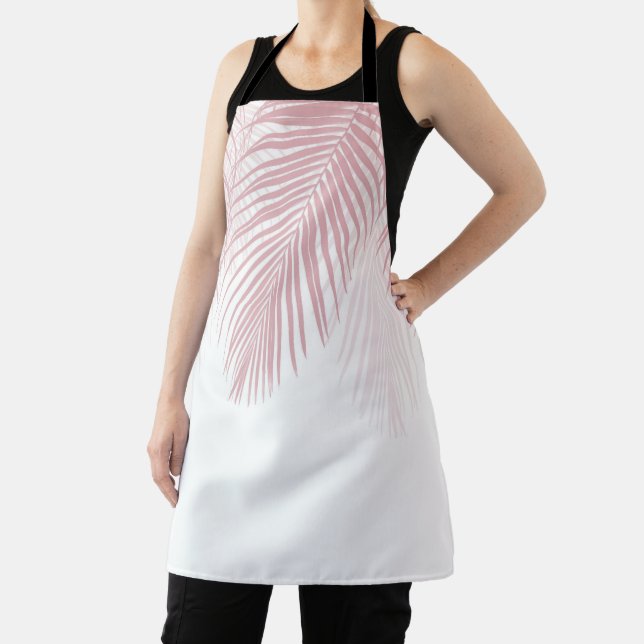 Blush Palm Blätter Finesse 2 #tropical #art Schürze (InSitu)