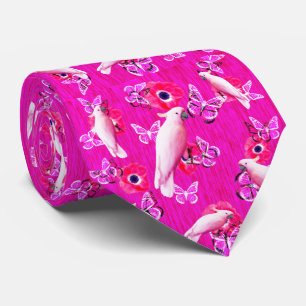 Blush Paradies: Kakados und Schmetterlinge Harmoni Krawatte