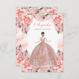 Blush Peach 16 . Geburtstag Geburtstag Einladungsk Einladung