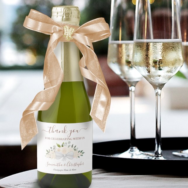 Blush Peach Boho Floral Wedding Danke Mini (Von Creator hochgeladen)