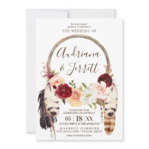 Blush & Peach Rose Boho Dreamcatcher Wedding