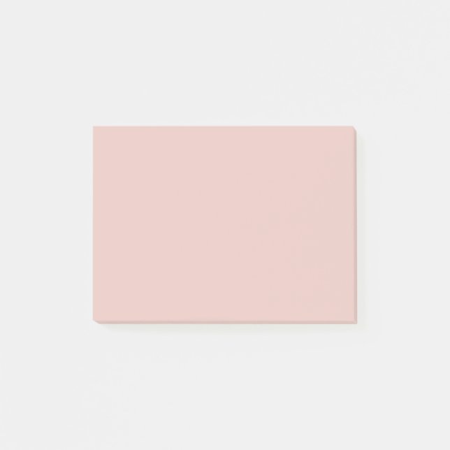 Blush Peachy Pink Trend Farbe Peach Template Blank Post-it Klebezettel (Vorderseite)
