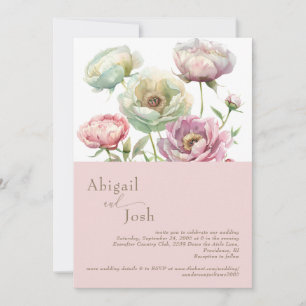 Blush-Peonies-Einladung Einladung
