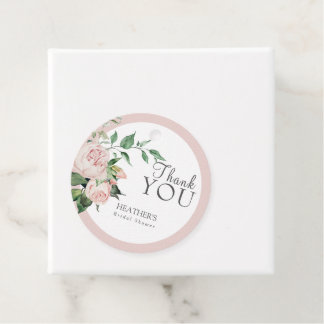 Blush Peony Brautparty Favor Tags Geschenkanhänger