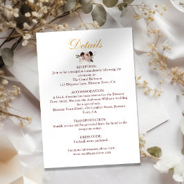 Blush Peony & Gold Burgund Blumenzwiebeldetails Begleitkarte