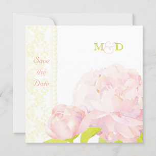 Blush Peony Wedding Save the Date