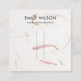 BLUSH PETAL HANDMADE PAPIER HAARKLIP DISPLAY KARTE