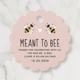 Blush Pink Baby to Bee Honey Dusche Gefallen Tag Geschenkanhänger