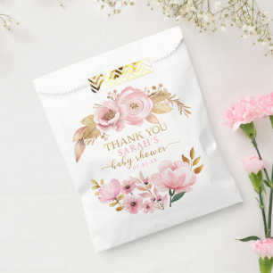 Blush Pink Babydusche Vielen Dank für Ihr Interess Geschenktütchen