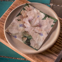 Blush Pink Bearded Iris Floral Napkins