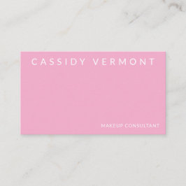 Blush Pink Beauty Makeup Beruflich Visitenkarte