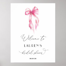 Blush Pink binden das Brautparty des Knotens - Wil Poster