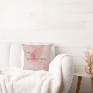 Blush Pink Birds Baby Dusche Kissen