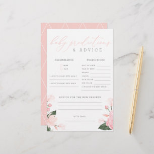 Blush Pink Bläschen Kinderdusche Vorhersagen und R