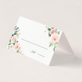 Blush Pink Bloom Wedding Platzkarte