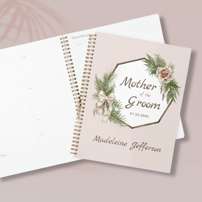 Blush Pink Bloral Kraut Mutter des Bräutigams Planer (Von Creator hochgeladen)