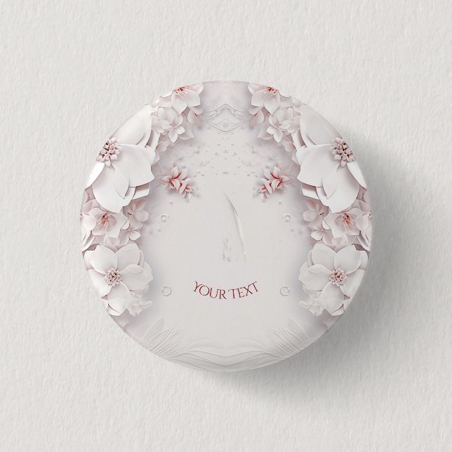Blush Pink Blues Button (Vorderseite)