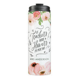 Blush pink Blumengeschenk Dankeschön Lehrer Gesche Thermosbecher