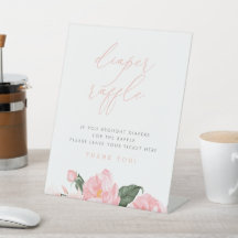 Blush Pink Blumenspülung Windeldusche Windelspulen