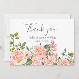 Blush Pink Botanische Hochzeit Danke