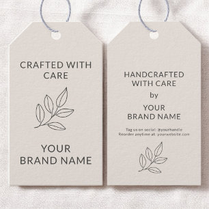 Blush Pink Botanischer Business Minimalistisch Han Geschenkanhänger