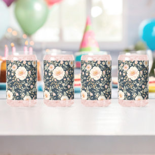Blush Pink Botanisches Muster: Natur Dosenglas