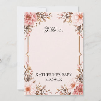 Blush Pink Bow Baby Dusche Einladung für Mädchen
