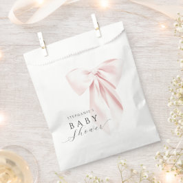 Blush Pink Bow Baby Dusche Gefallen Taschen Geschenktütchen
