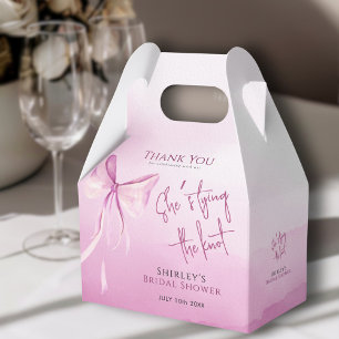 Blush Pink Bow Sie bindet das Brautparty des Knote Geschenkschachtel