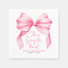 Blush Pink Bow Sie bindet das Brautparty des Knote Serviette