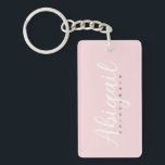 Blush Pink Bridesmaid Script Name Brautparty Schlüsselanhänger<br><div class="desc">Blush Pink Bridesmaid Script Name Brautparty Schlüsselanhänger</div>