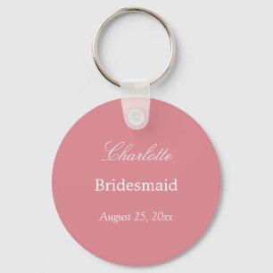 Blush Pink Bridesmaid Thank You Keychain Schlüsselanhänger