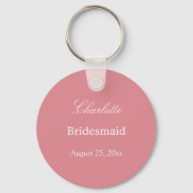 Blush Pink Bridesmaid Vielen Dank Schlüsselanhänge