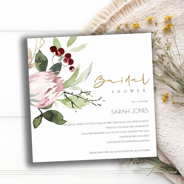 BLUSH PINK BURGUNDY PEONDY FLORAL BRAUTPARTY EINLADUNG (Von Creator hochgeladen)