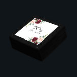 Blush Pink Burgundy Red 70. Geburtstagsgeschenk Erinnerungskiste<br><div class="desc">Blush Pink Burgundy Red 70. Geburtstagsgeschenk Geschenkboxen</div>
