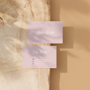 Blush Pink Business Card Vorlage, bearbeitbarer Au Visitenkarte