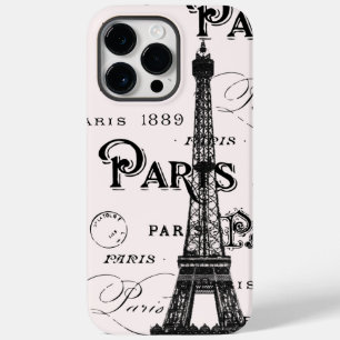 Blush Pink Calligraphy Paris Frankreich Eiffelturm Case-Mate iPhone Hülle