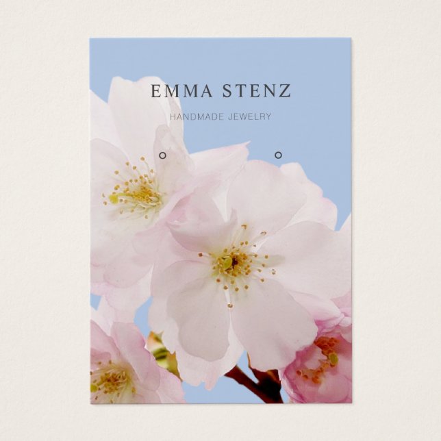 Blush Pink Cheroms Earring Display Card (Vorderseite)