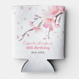 Blush Pink Cherry Blossom Sakura Floral Geburtstag Dosenkühler