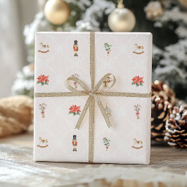 Blush Pink Coquette Christmas Geschenkpapier