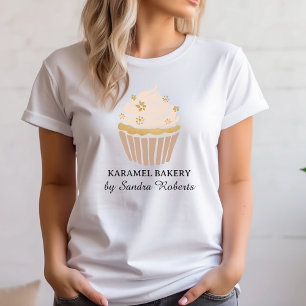 Blush-Pink-Cupcake-Bäckerei-Unternehmen T-Shirt