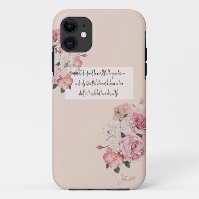 Blush Pink Der Glaube verhärtet Weisheit Case-Mate iPhone Hülle (Rückseite)