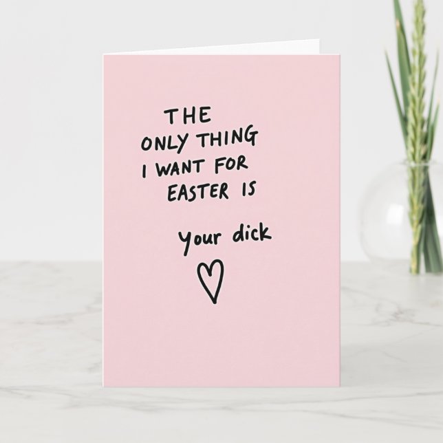 Blush Pink Desire Greeting Card Karte (Vorderseite)