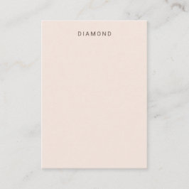 Blush Pink Diamond Display Card Visitenkarte
