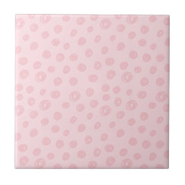 Blush Pink Dots Fliese