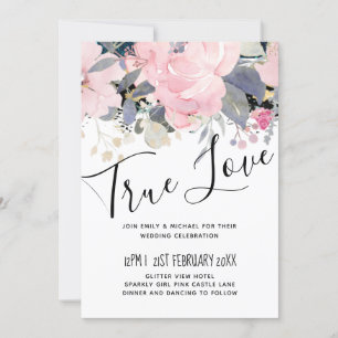 Blush Pink Dusty Blue Floral Wedding Budget