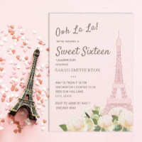 Blush Pink Eiffelturm Weißer Blumenstrauß 16
